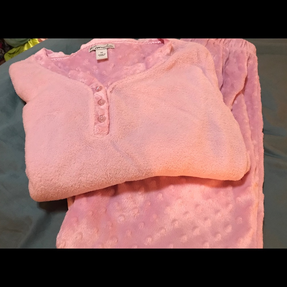 Super soft pink pajama set